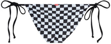 Load image into Gallery viewer, Black &amp; White Checkered Full Coverage Scrunch Bottom
