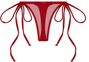 Sexy Red G-String Thong Bikini Bottoms