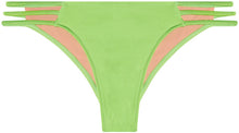 Load image into Gallery viewer, Neon Green Triple Strap Classic Scrunch Bottoms
