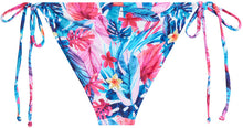 Load image into Gallery viewer, Pink Tropical Indigo Full Coverage Scrunch Bottom
