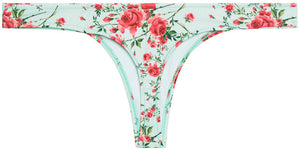 English Rose Banded Brazilian Thong Bottom