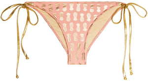 Blush & Gold Pineapple Classic Scrunch Bottom