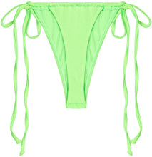 Load image into Gallery viewer, Neon Green G-String Thong Ruched
