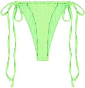 Neon Green G-String Thong Ruched