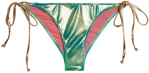 Blue Green Tie Dye Shimmer Classic Scrunch Bottom