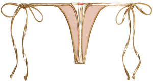 Gold G-String Thong Bottom