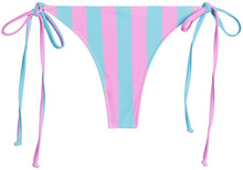 Load image into Gallery viewer, Pink &amp; Blue Stripes Brazilian Thong Bottom
