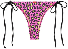 Load image into Gallery viewer, Neon Pink Leopard Brazilian Thong Bottom
