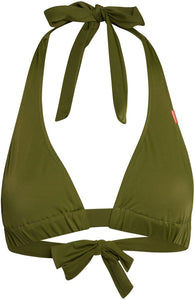 Olive Adjustable Halter Top