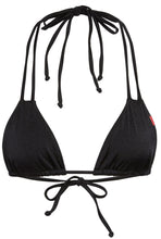 Load image into Gallery viewer, Black Double Strap Triangle Bikini Top
