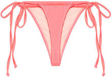 Load image into Gallery viewer, Neon Coral G-String Thong Ruched
