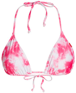 Pink Tie Dye Triangle Top