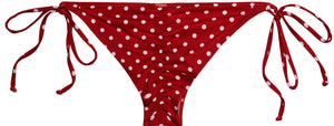 Red Polka Dot Classic Scrunch Bottom