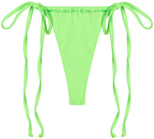 Load image into Gallery viewer, Neon Green G-String Thong Ruched
