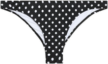 Load image into Gallery viewer, Black Polka Dot Banded Classic Scrunch Bottom
