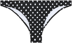 Black Polka Dot Banded Classic Scrunch Bottom