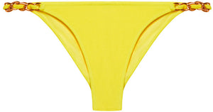 Yellow Classic Bikini On a Chain Bottom