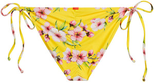 Yellow Cherry Blossom Full Coverage Scrunch Bottom