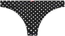 Load image into Gallery viewer, Black Polka Dot Banded Classic Scrunch Bottom
