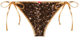 Gold Galaxy Sequin Classic Scrunch Bottom