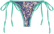 Load image into Gallery viewer, Mint Mermaid Sequin G-String Thong Bikini Bottom
