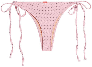 Baby Pink Polka Dot Brazilian Thong Bottom