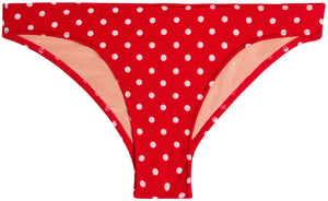 Red Polka Dot Banded Classic Scrunch Bottom