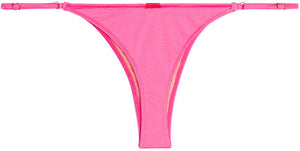 Neon Pink Brazilian Adjustable Banded Bottom