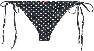 Black Polka Dot Classic Scrunch Bottom