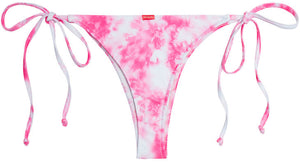 Pink Tie Dye Brazilian Thong Bottom