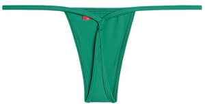 Solid Emerald Y-Back Thong Underwear