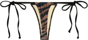 Bronze Tiger G-String Thong Ruched