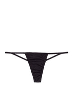 Load image into Gallery viewer, Solid Black Y-Back Thong Underwear
