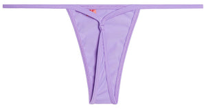 Solid Lilac Y-Back Thong Underwear