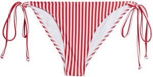 Red & White Stripes Classic Scrunch Bottom