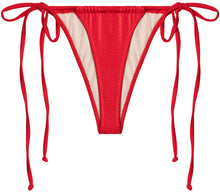 Load image into Gallery viewer, Red G-String Thong Ruched
