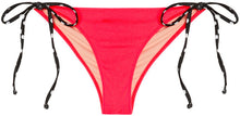 Load image into Gallery viewer, Neon Coral &amp; Black Polka Dot Classic Scrunch Bottom
