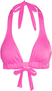 Neon Pink Adjustable Halter Top