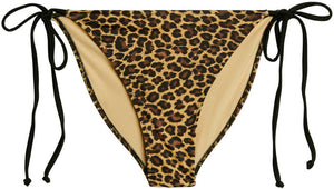 Leopard & Black Full Coverage Scrunch Bottom