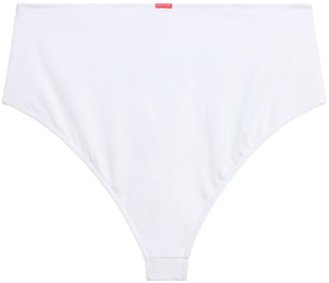 White High Waist Bikini Bottom