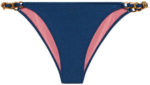 Load image into Gallery viewer, Navy Classic Bikini On a Chain Bottom
