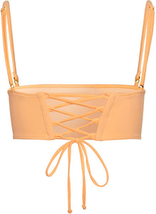 Peach Bandeau Tube Top