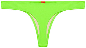 Neon Green Banded Brazilian Thong Bottom