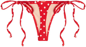 Red Polka Dot G-String Thong Bottom