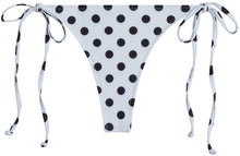 Load image into Gallery viewer, White Polka Dot Brazilian Thong Bottom
