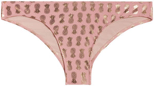 Blush & Gold Pineapple Banded Classic Scrunch Bottom