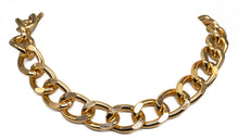 Load image into Gallery viewer, Polished Gold Curb Link Necklace
