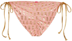 Blush & Gold Pineapple Full Coverage Scrunch Bottom