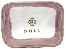 Load image into Gallery viewer, Doll Pink Clear Makeup Bag
