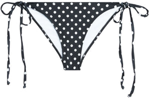 Black Polka Dot Classic Scrunch Bottom